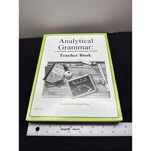Analytical Grammar Teacher Book By R. Robin Finley 1996  Guide For Language Mast